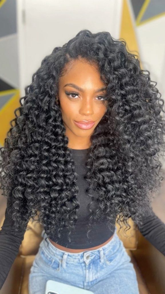 Crochet water wave hairstyle
