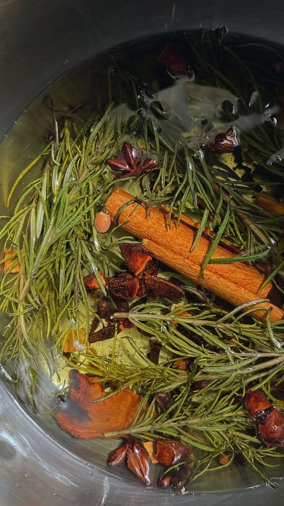DIY hair oil blend natural 4C hair herbs