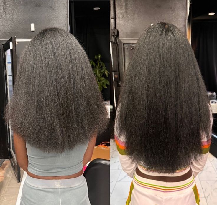 woman taking progree photo of her hair growth