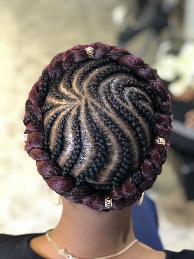 Halo braid protective hairstyle