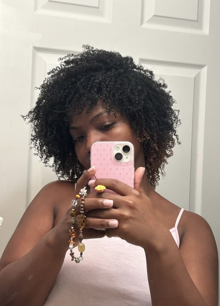 Mini twist-out hairstyle for natural 4C hair