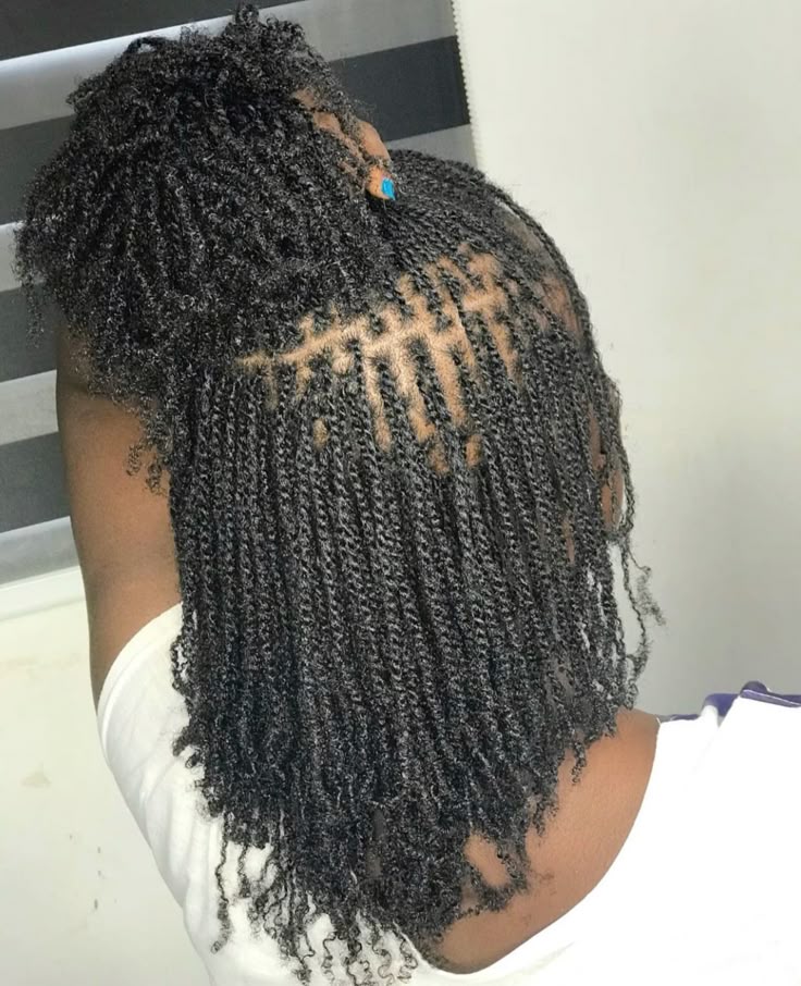 Mini twists protective hairstyle for 4C hair