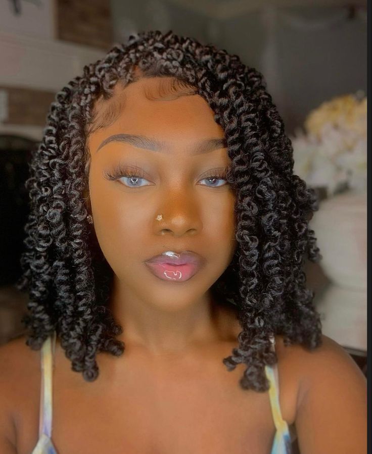 Short passion twists protective hairstyle