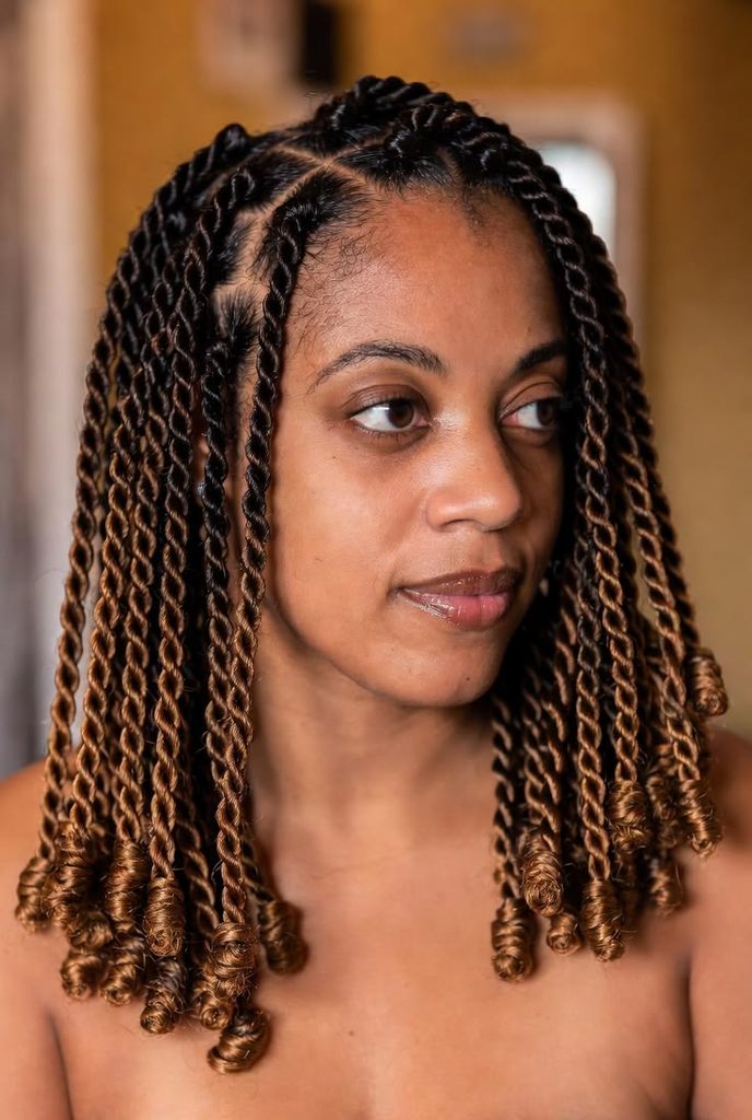 houlder-length Senegalese twists